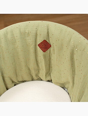 SEVIRA KIDS | Habillage de couffin en gaze de coton Pois Dorés