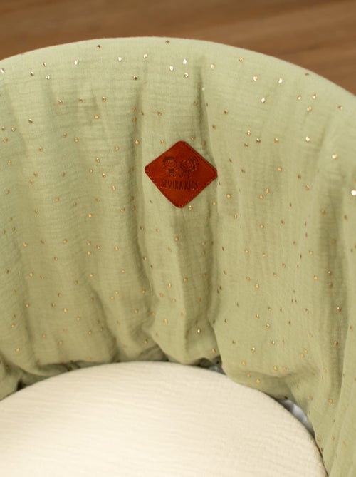 SEVIRA KIDS | Habillage de couffin en gaze de coton Pois Dorés - Kiabi
