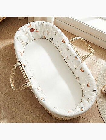 SEVIRA KIDS | Habillage de couffin en satin de coton GALLINA