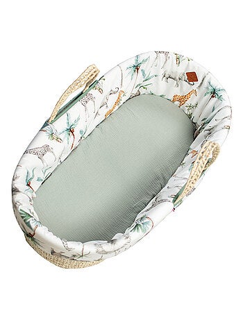 SEVIRA KIDS | Habillage de couffin en satin de coton Safari