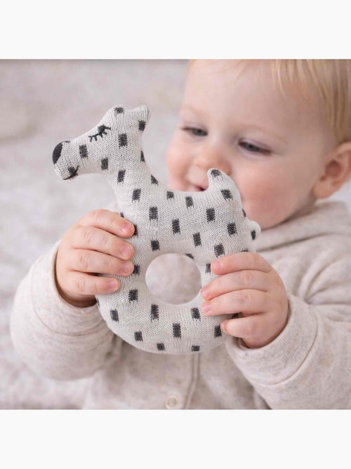 SEVIRA KIDS | Hochet bébé en coton tricoté  Chien Scotty - Kiabi