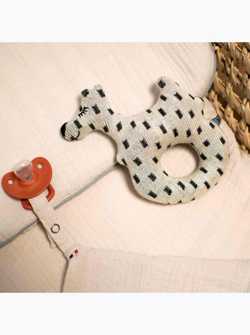 SEVIRA KIDS | Hochet bébé en coton tricoté  Chien Scotty Beige - Kiabi