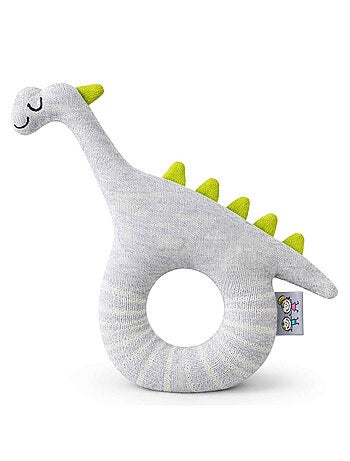 Sevira kids | hochet bébé en coton tricoté dinosaure