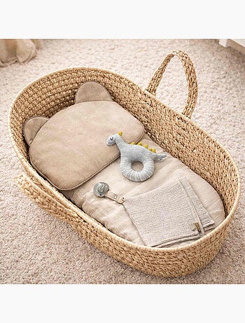 Sevira kids | hochet bébé en coton tricoté dinosaure