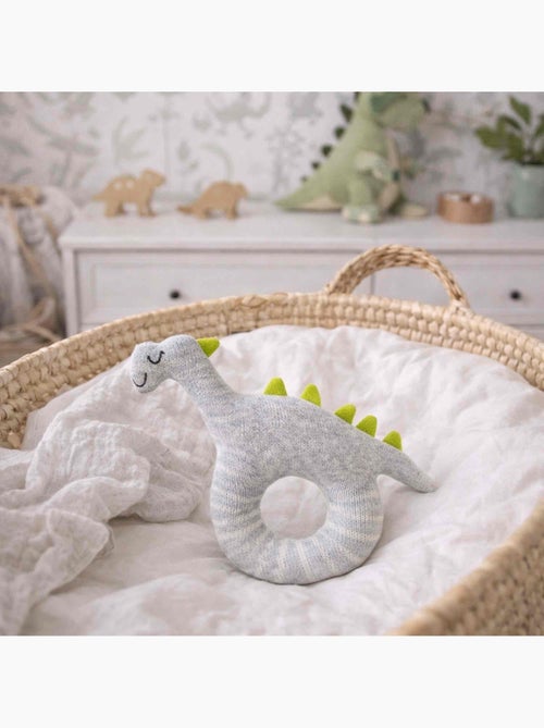 SEVIRA KIDS | Hochet bébé en coton tricoté Dinosaure - Kiabi