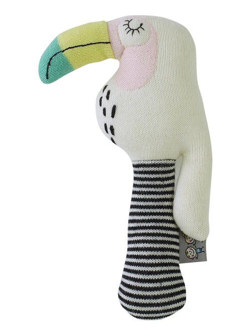 SEVIRA KIDS | Hochet bébé en coton tricoté Toucan - Kiabi