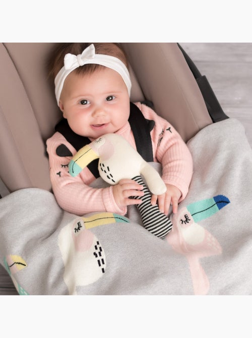 SEVIRA KIDS | Hochet bébé en coton tricoté Toucan - Kiabi
