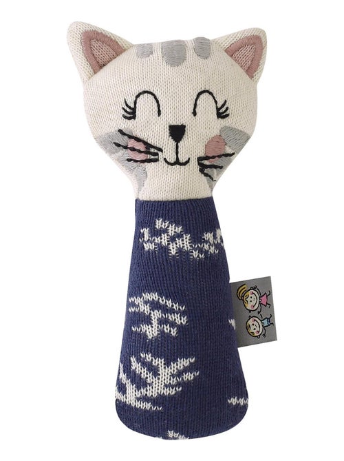 SEVIRA KIDS | Hochet tricoté  Chaton - Kiabi