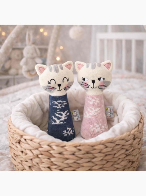 SEVIRA KIDS | Hochet tricoté  Chaton - Kiabi