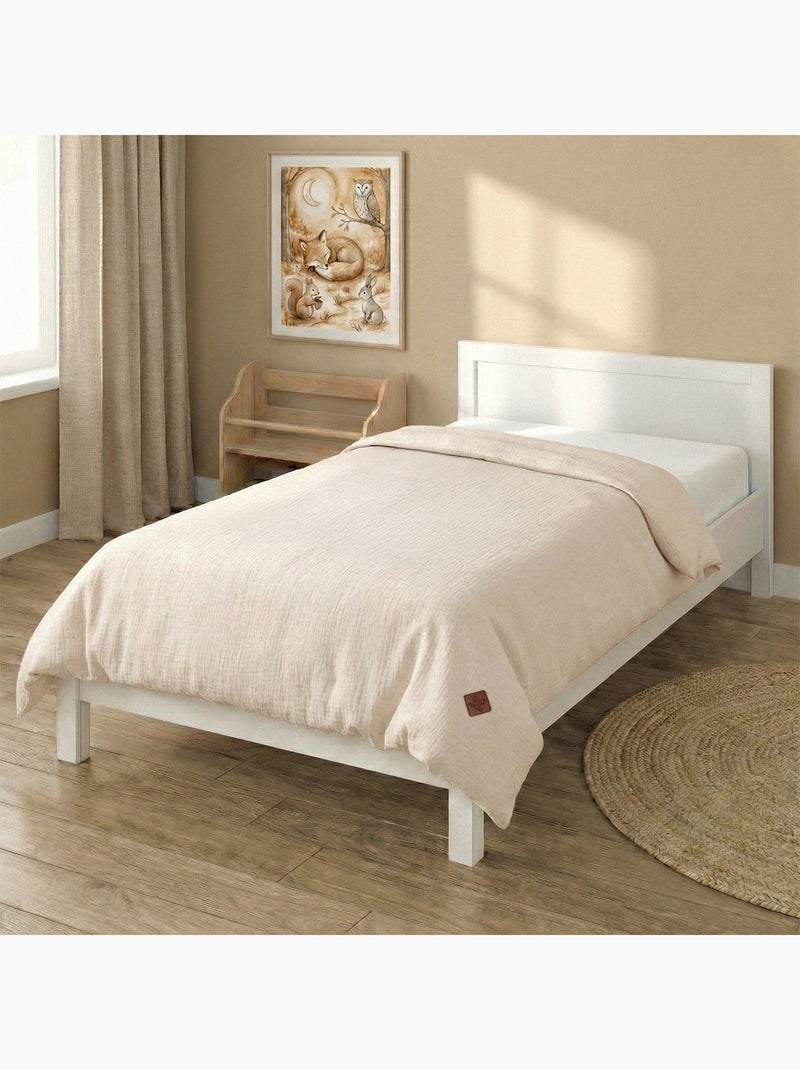 SEVIRA KIDS | Housse de couette en gaze de coton Jeanne Beige - Kiabi