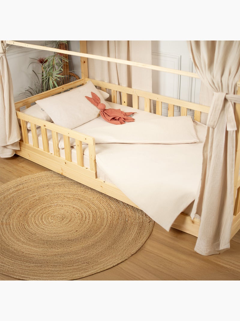 SEVIRA KIDS | Housse de couette en gaze de coton Jeanne Beige - Kiabi