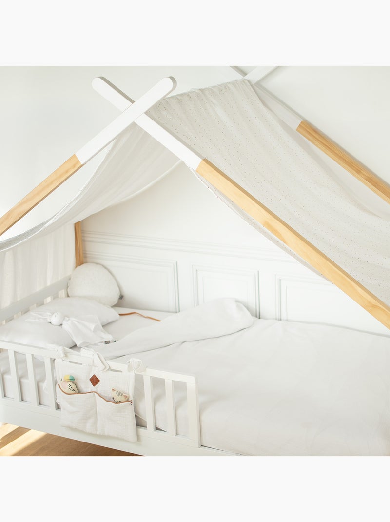 SEVIRA KIDS | Housse de couette en gaze de coton Jeanne Blanc - Kiabi