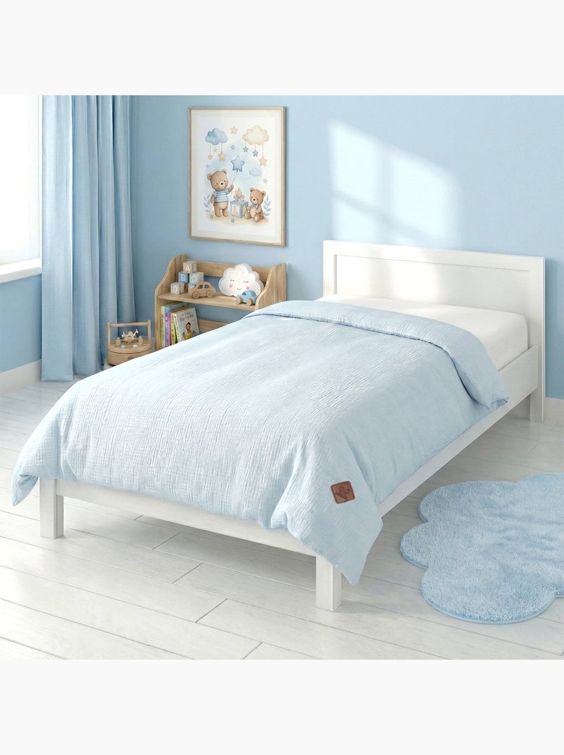 SEVIRA KIDS | Housse de couette en gaze de coton Jeanne Bleu - Kiabi
