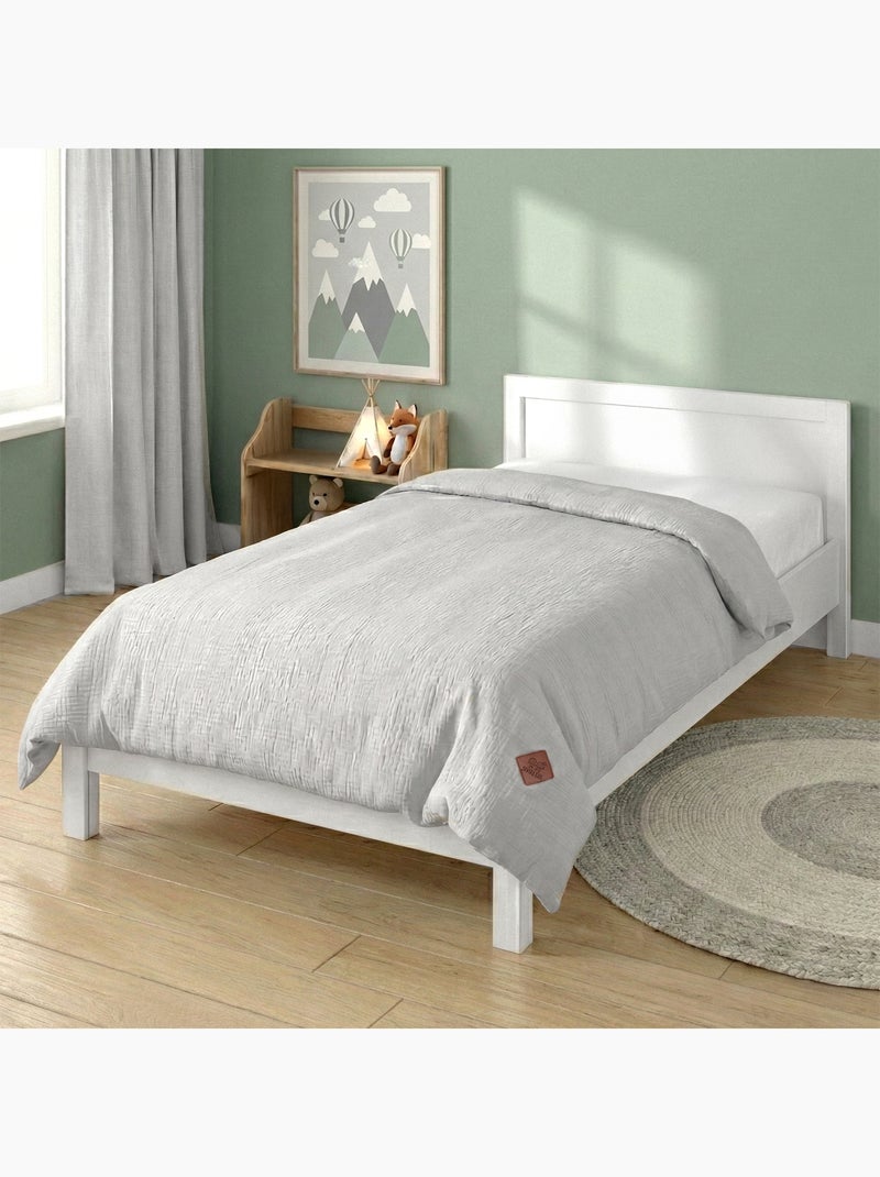 SEVIRA KIDS | Housse de couette en gaze de coton Jeanne Gris - Kiabi