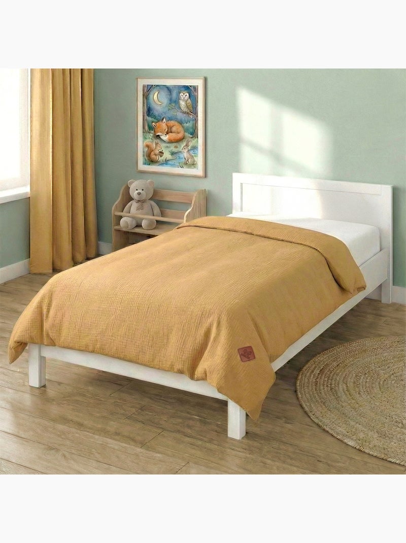 SEVIRA KIDS | Housse de couette en gaze de coton Jeanne Marron clair - Kiabi