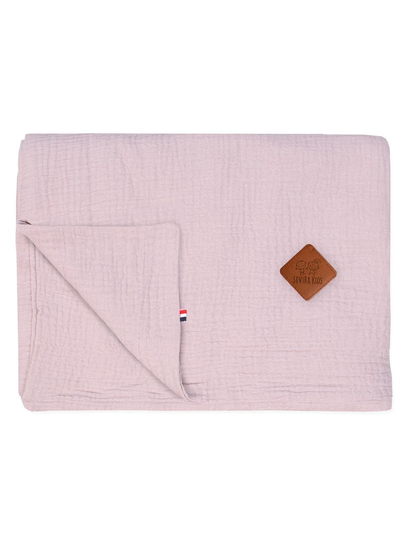SEVIRA KIDS | Housse de couette en gaze de coton Jeanne Rose - Kiabi