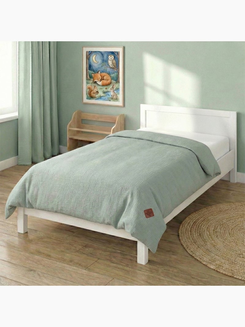 SEVIRA KIDS | Housse de couette en gaze de coton Jeanne Vert d'eau - Kiabi