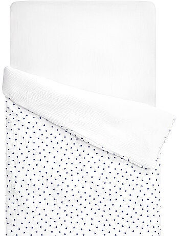 SEVIRA KIDS | Housse de couette réversible en gaze de coton Lovio
