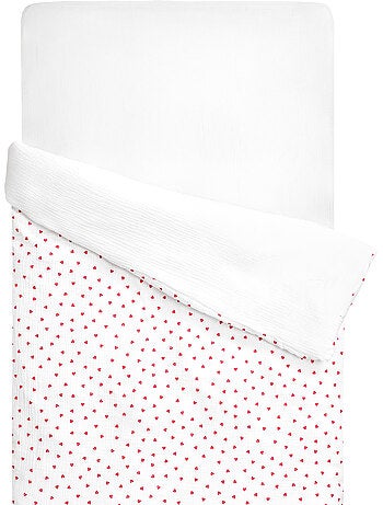 SEVIRA KIDS | Housse de couette réversible en gaze de coton Lovio