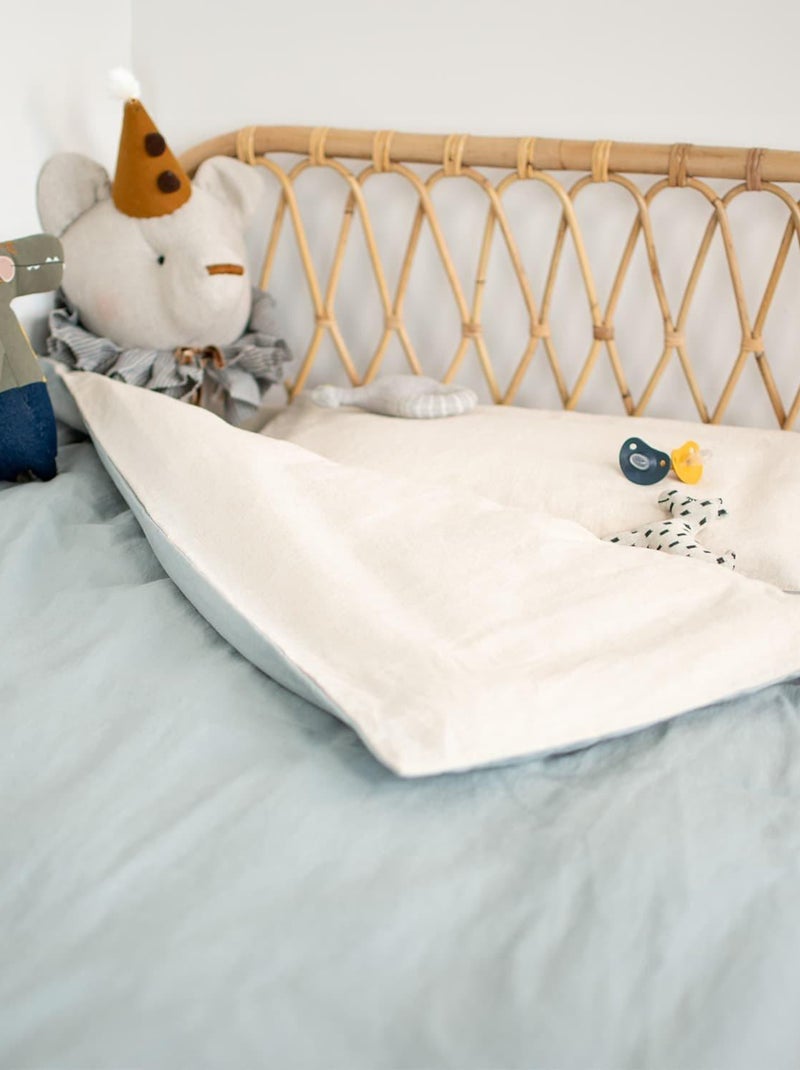 SEVIRA KIDS | Housse de couette réversible en Lin lavé Ecru - Kiabi