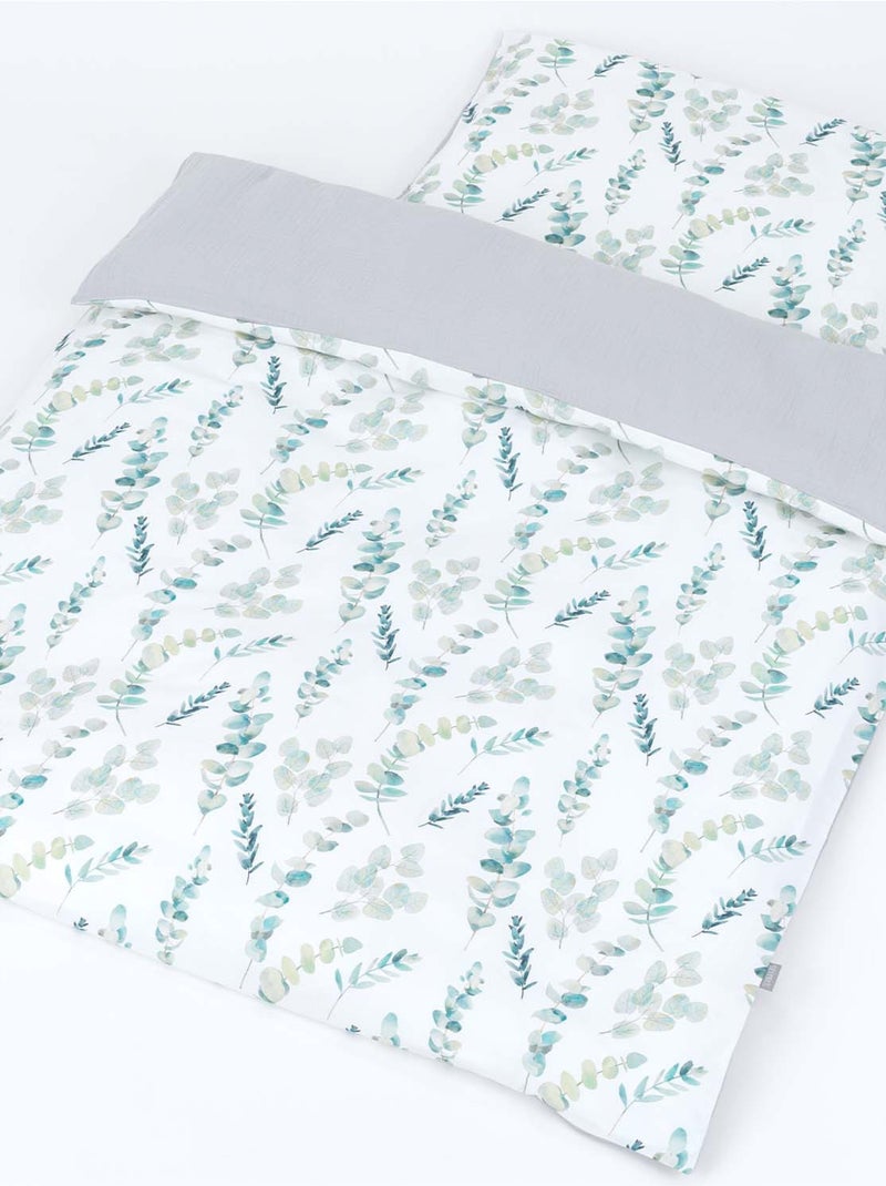 SEVIRA KIDS | Housse de couette réversible Eucalyptus Gris - Kiabi