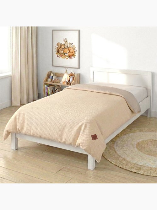 SEVIRA KIDS | Housse de couette réversible gaze de coton & nid d'abeille - Kiabi