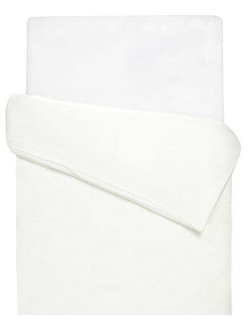 SEVIRA KIDS | Housse de couette réversible gaze de coton & nid d'abeille - Kiabi