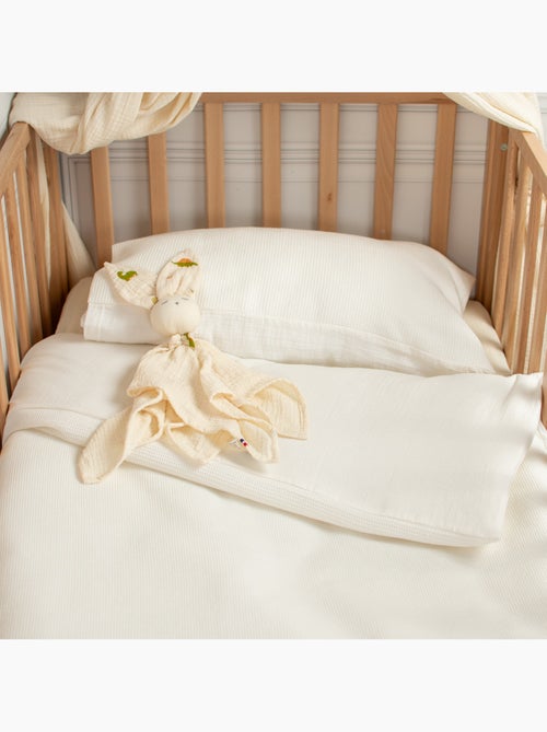 SEVIRA KIDS | Housse de couette réversible gaze de coton & nid d'abeille - Kiabi