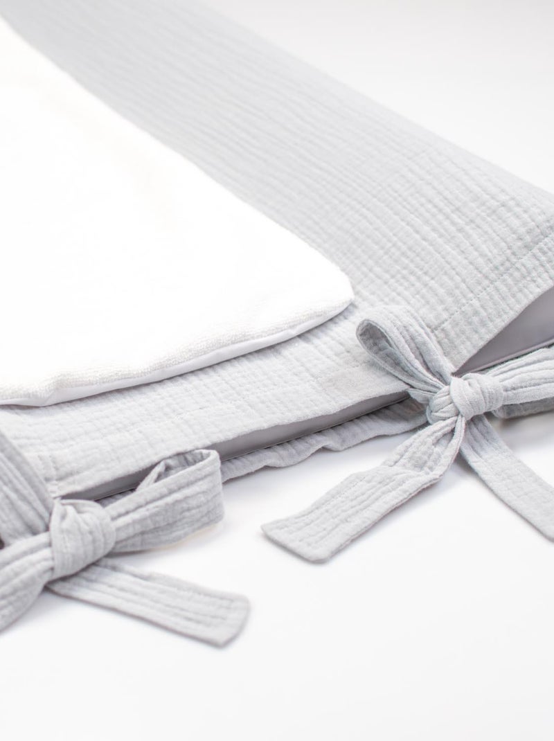 SEVIRA KIDS | Housse de matelas à langer en gaze de coton Jeanne Gris - Kiabi