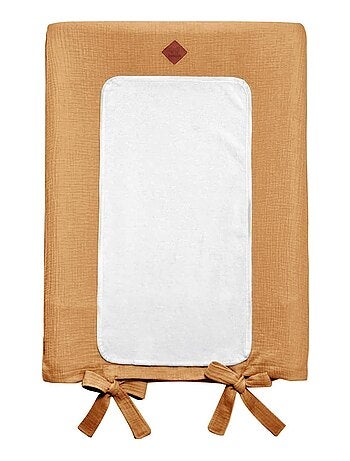 SEVIRA KIDS | Housse de matelas à langer en gaze de coton Jeanne