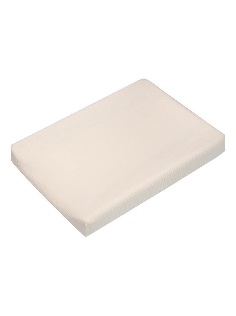 SEVIRA KIDS | Housse de matelas à langer + éponge bambou Jeanne Beige - Kiabi