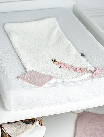 SEVIRA KIDS | Housse de matelas à langer + éponge bambou Jeanne