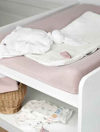 SEVIRA KIDS | Housse de matelas à langer + éponge bambou Jeanne