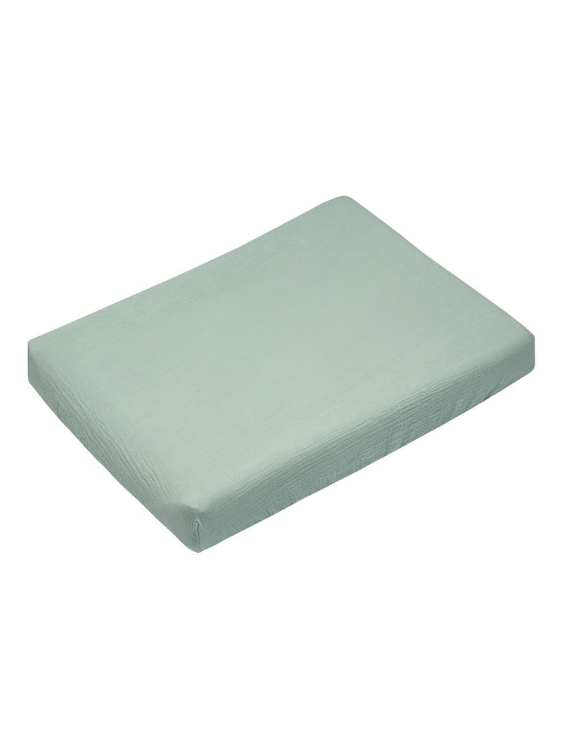 SEVIRA KIDS | Housse de matelas à langer + éponge bambou Jeanne Vert d'eau - Kiabi