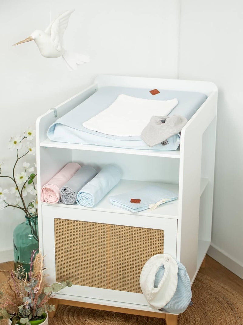 SEVIRA KIDS | Housse de matelas à langer Nid d'abeille Beige - Kiabi
