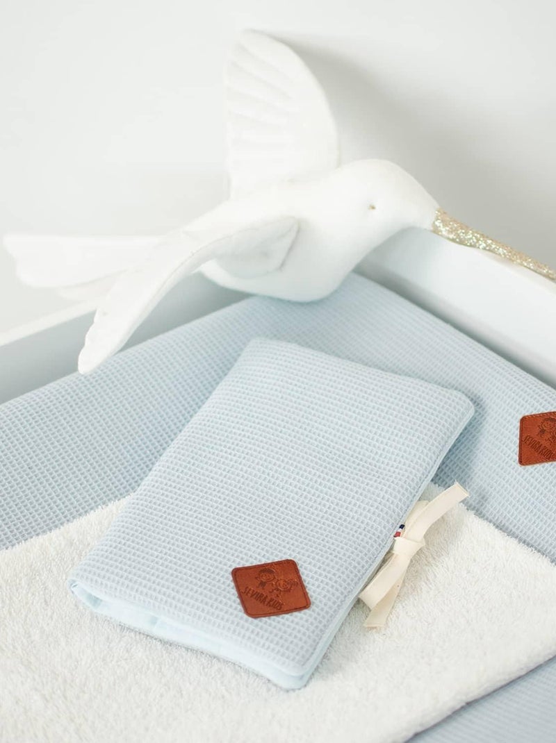 SEVIRA KIDS | Housse de matelas à langer Nid d'abeille Bleu - Kiabi