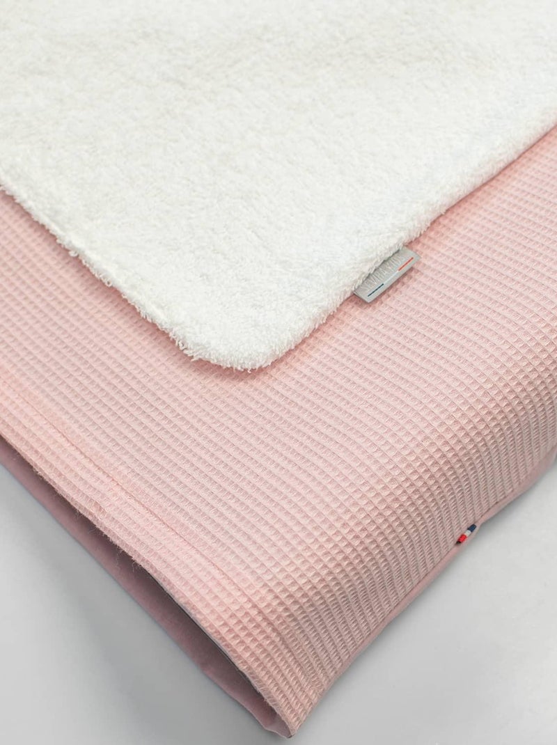 SEVIRA KIDS | Housse de matelas à langer Nid d'abeille Rose - Kiabi
