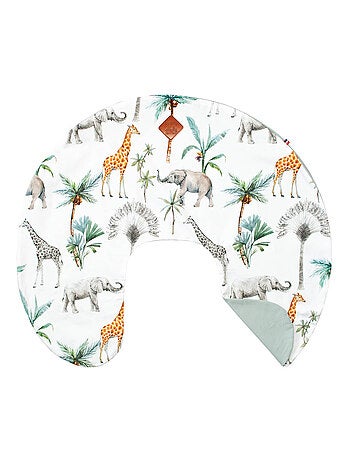 SEVIRA KIDS | Housse pour coussin d'allaitement ergonomique Safari