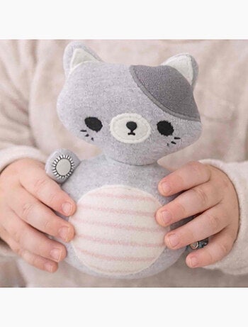 SEVIRA KIDS | Jouet d'éveil bébé – Culbuto Chat en coton