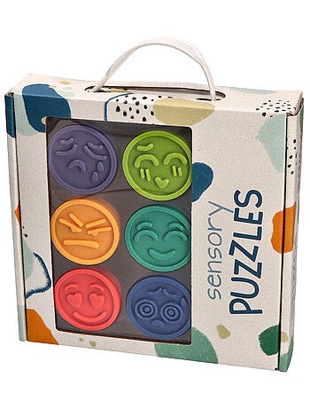 SEVIRA KIDS | Jouet d'éveil Montessori – Puzzles sensoriels émotions