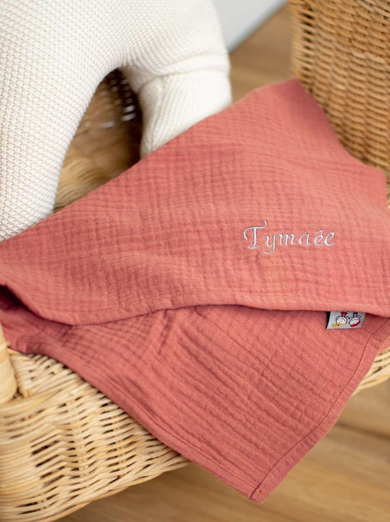 SEVIRA KIDS | Lange en gaze de coton Jeanne Marron - Kiabi