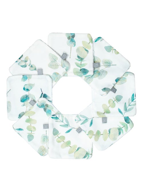 SEVIRA KIDS | Lingettes bébé lavables 8 pièces Eucalyptus - Kiabi
