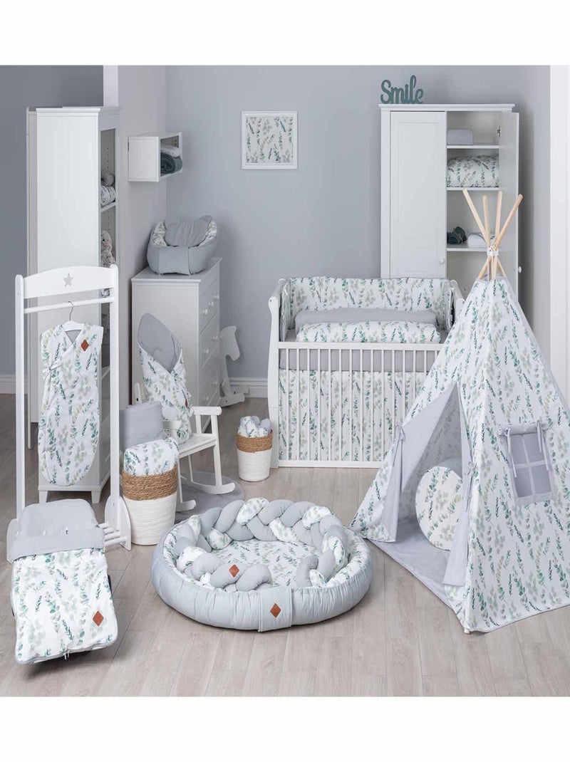 SEVIRA KIDS | Lingettes bébé lavables 8 pièces Eucalyptus Blanc - Kiabi