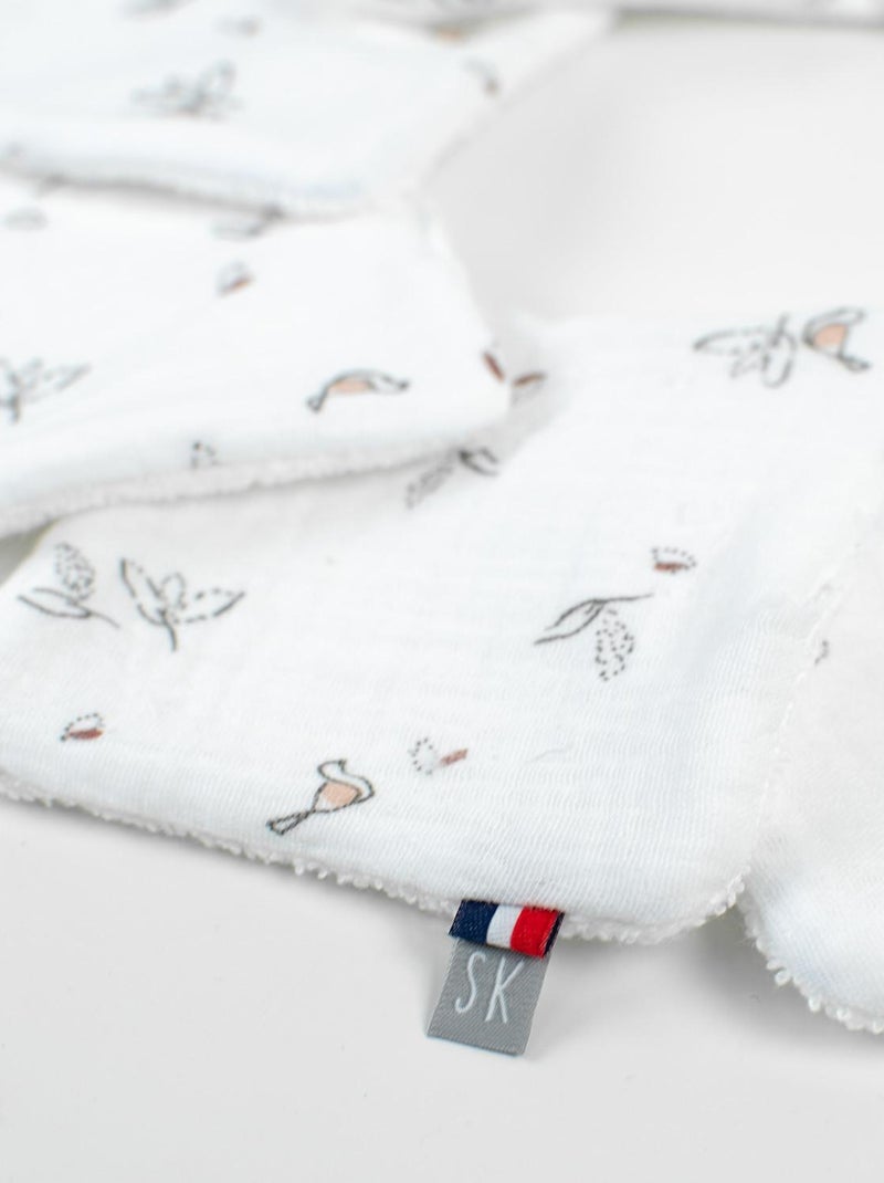 SEVIRA KIDS | Lingettes bébé lavables 8 pièces Melody Blanc - Kiabi