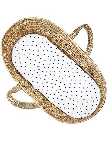 SEVIRA KIDS | Lot de 2 Draps housses couffin en gaze de coton Lovio