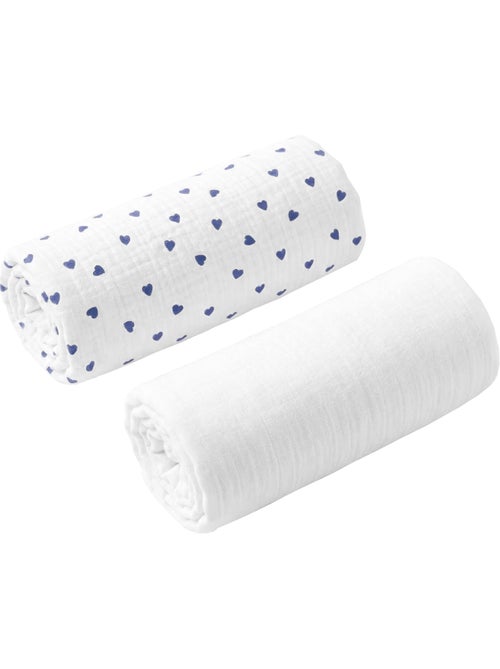 SEVIRA KIDS | Lot de 2 Draps housses couffin en gaze de coton Lovio - Kiabi
