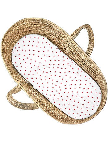 SEVIRA KIDS | Lot de 2 Draps housses couffin en gaze de coton Lovio