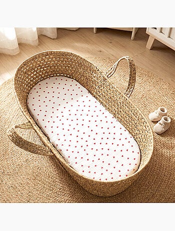 SEVIRA KIDS | Lot de 2 Draps housses couffin en gaze de coton Lovio