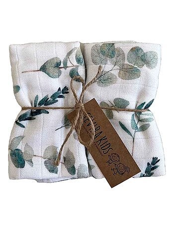 SEVIRA KIDS | Lot de 2 langes en viscose de bambou Eucalyptus