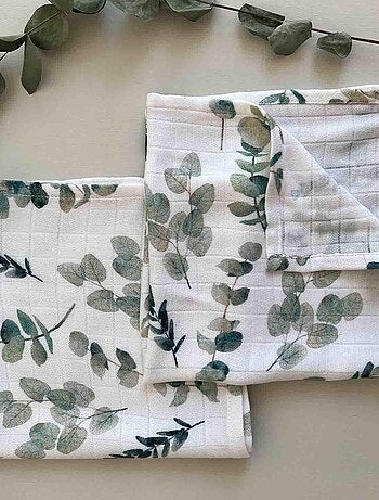 SEVIRA KIDS | Lot de 2 langes en viscose de bambou Eucalyptus